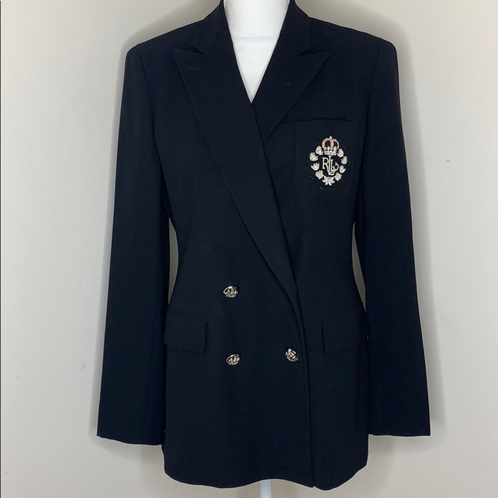 Ralph Lauren Wool Crest Blazer Size 6